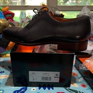 Magnanni Grafito Leather Men's Oxfords in Black